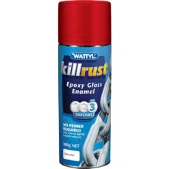 Wattyl Killrust Epoxy Gloss Enamel Aerosol Paint, Delicious Red - 300g