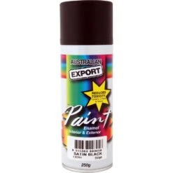 Export Enamel Paint, Satin Black - 250g