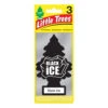 Little Trees Air Freshener - Black Ice 3 Pack