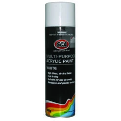 SCA Acrylic Aerosol Paint, White - 400g