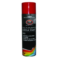 SCA Acrylic Aerosol Paint, Red - 400g
