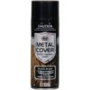 SCA Metal Cover Enamel Rust Paint, Gloss Black - 300g