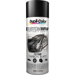 Dupli-Color Aerosol Paint Custom Wrap, Matte Carbon Black - 311g