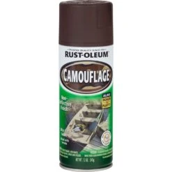 Rust-Oleum Aerosol Paint - Camo, Earth Brown - 340g