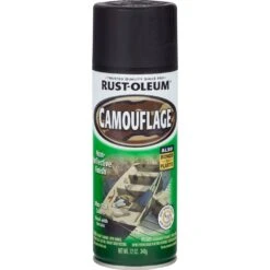 Rust-Oleum Aerosol Paint - Camo, Black - 340g