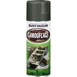 Rust-Oleum Camo Enamel Paint, Forest Green - 340g