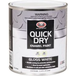 SCA Quick Dry Enamel, White - 2 Litre