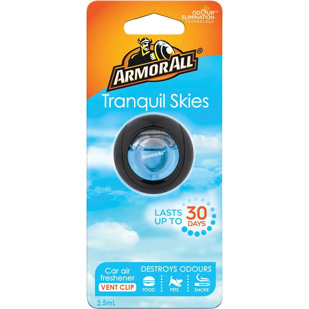 Armor All Vent Air Freshener Tranquil Skies 2.5mL 1 Armor All Vent Air Freshener Tranquil Skies 2.5mL