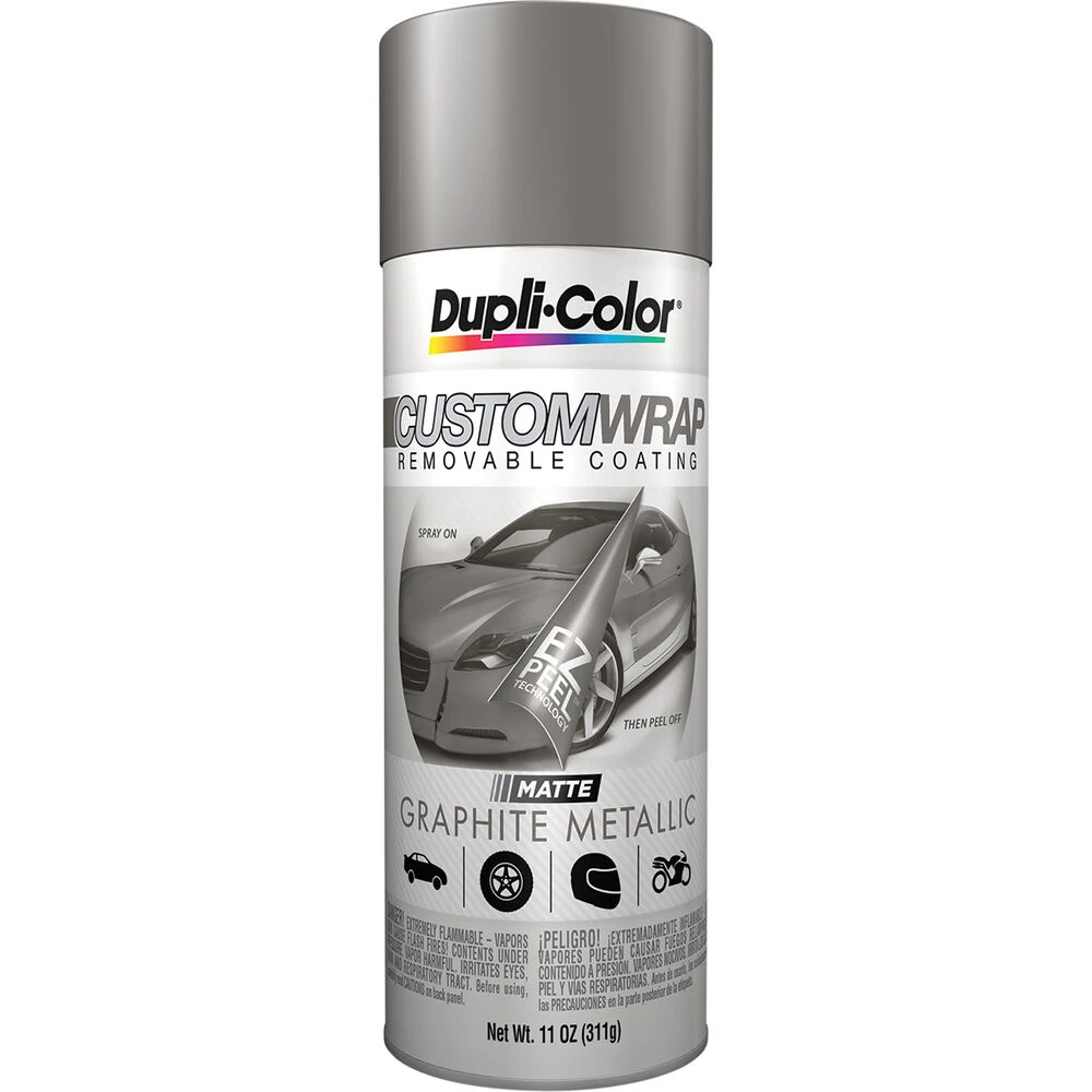 Dupli-Color Aerosol Paint Custom Wrap, Graphite Metallic - 311g 1 Dupli-Color Aerosol Paint Custom Wrap, Graphite Metallic - 311g