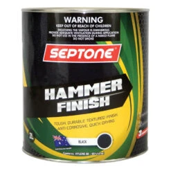 Septone® Hammer Finish Paint, Black - 2 Litre