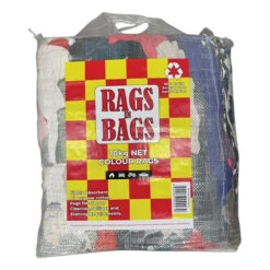 Rags In Bags Coloured Cleaning Cloth - 10kg