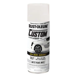 Rust-Oleum Custom Premium Lacquer Paint, Matt Pearl White - 312g