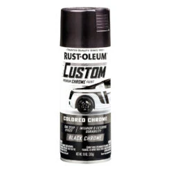 Rust-Oleum Custom Premium Lacquer Paint, Chrome Black - 312g