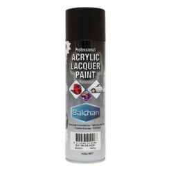 Balchan Acrylic Paint, Satin Black - 400g