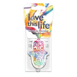 Love This Life Air Freshener Hamsa Rose Lychee -Auto Parts Store SCA 637778 01 hi res
