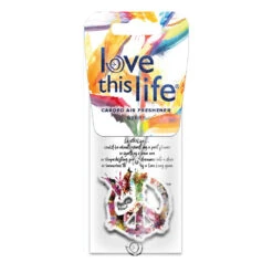 Love This Life Air Freshener Peace Symbol Berry 6 Love This Life Air Freshener Peace Symbol Berry -Auto Parts Store SCA 637779 01 hi res
