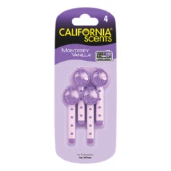 California Scents Vent Stick Air Freshener Montery Vanilla 4 Pack