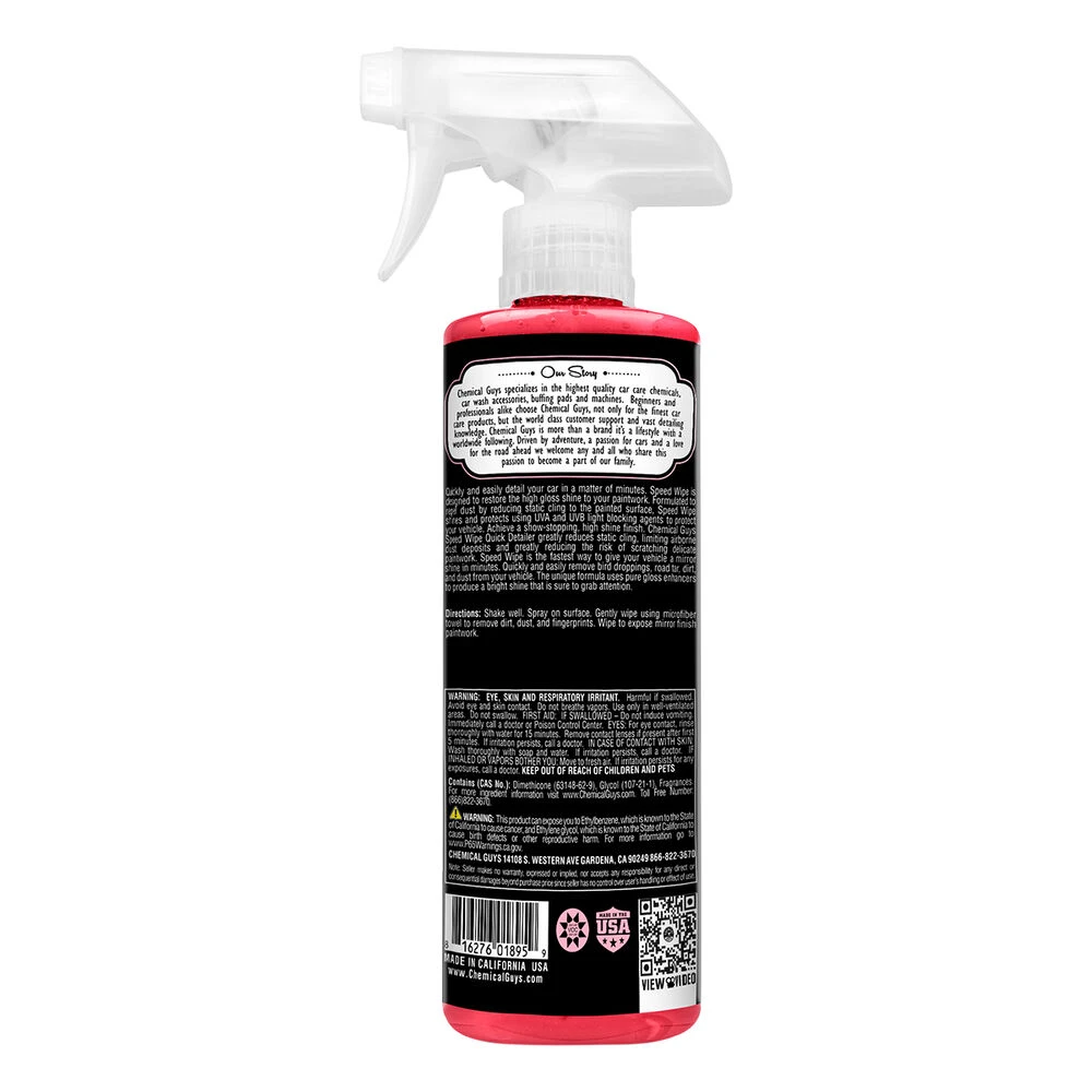 Chemical Guys Speed Wipe Quick Detailer 473mL 2 Chemical Guys Speed Wipe Quick Detailer 473mL - Image 2