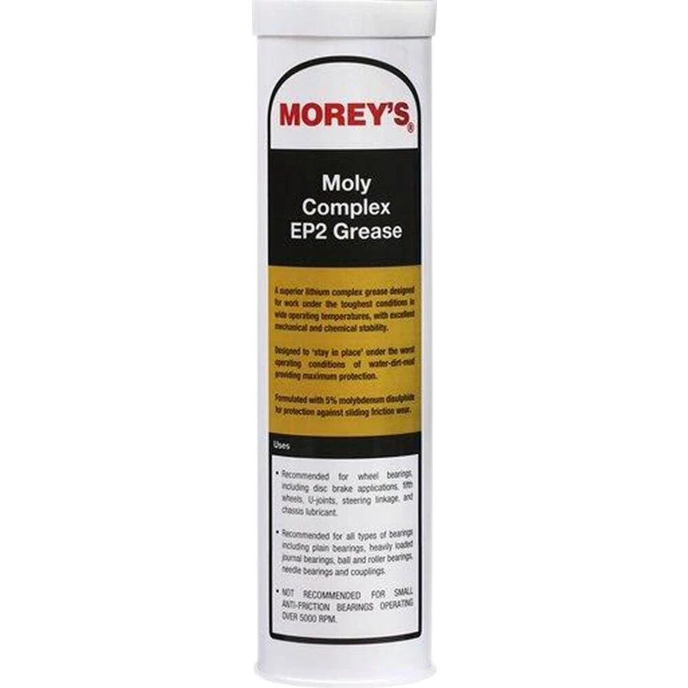 Morey Oil Moly Complex 2 Grease Cartridge - 450g, 43004-MCG 1 Morey Oil Moly Complex 2 Grease Cartridge - 450g, 43004-MCG